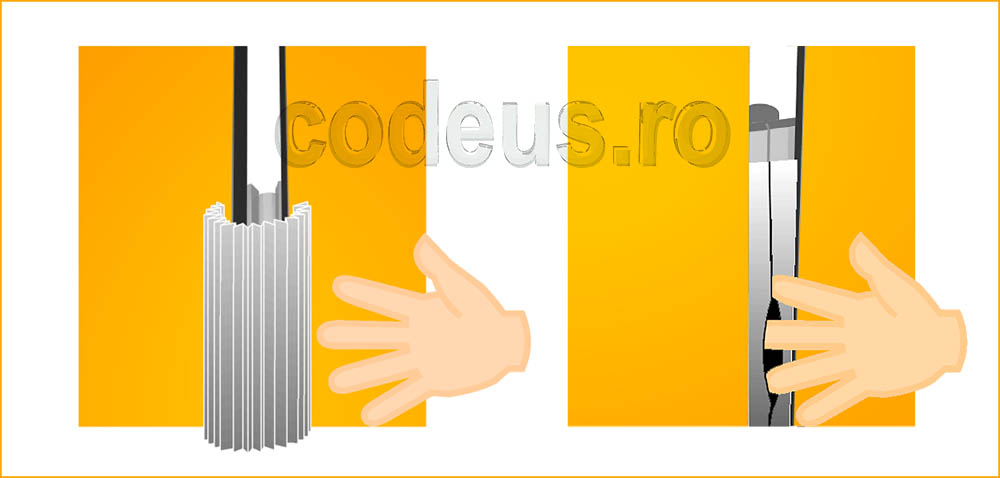 Protectie degete la cabine WC pentru gradinite, pe codeus.ro