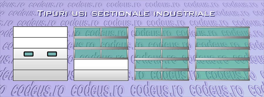 Tipuri usi sectionale industriale acces parcari subterane - codeus.ro